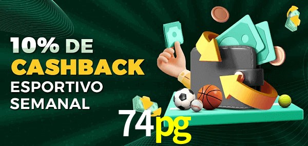 10% de bônus de cashback na 74pg
